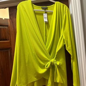 Lane Bryant Chartreuse shirt